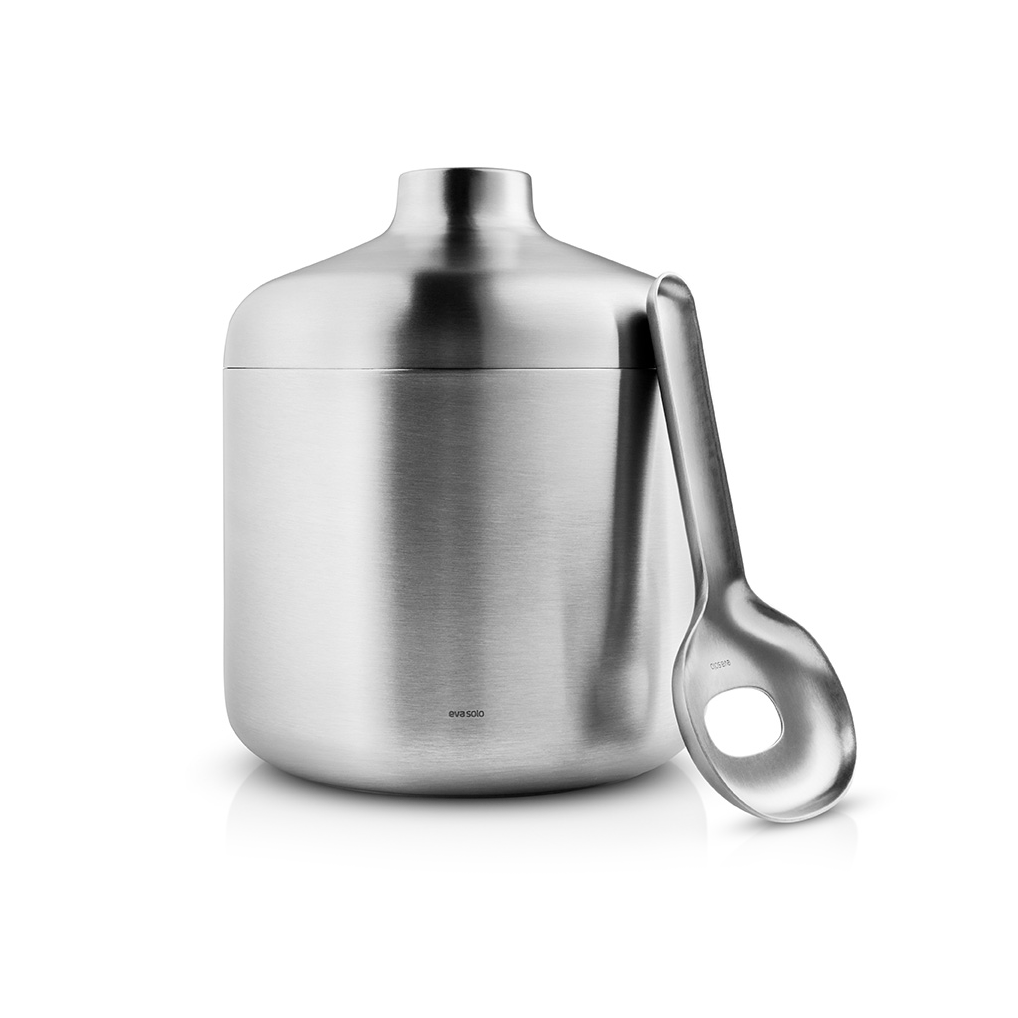 Eva Solo Liquid lounge isspand med ske 1,4 l Brushed steel