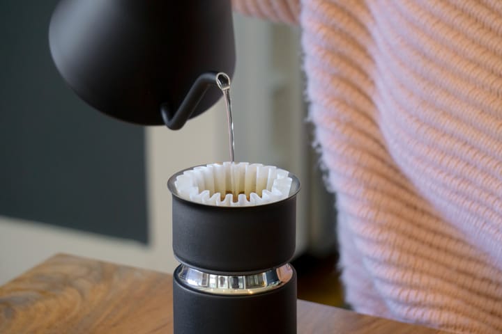 Stagg X Pour-Over Dripper, Matte black-clear glass Fellow