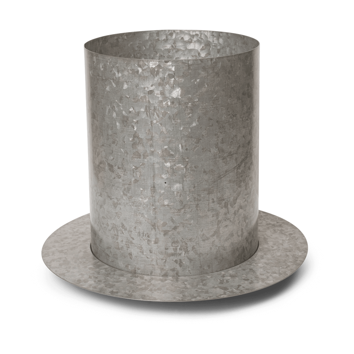 ferm LIVING Auran urtepotte large 38,7 cm Galvanized iron