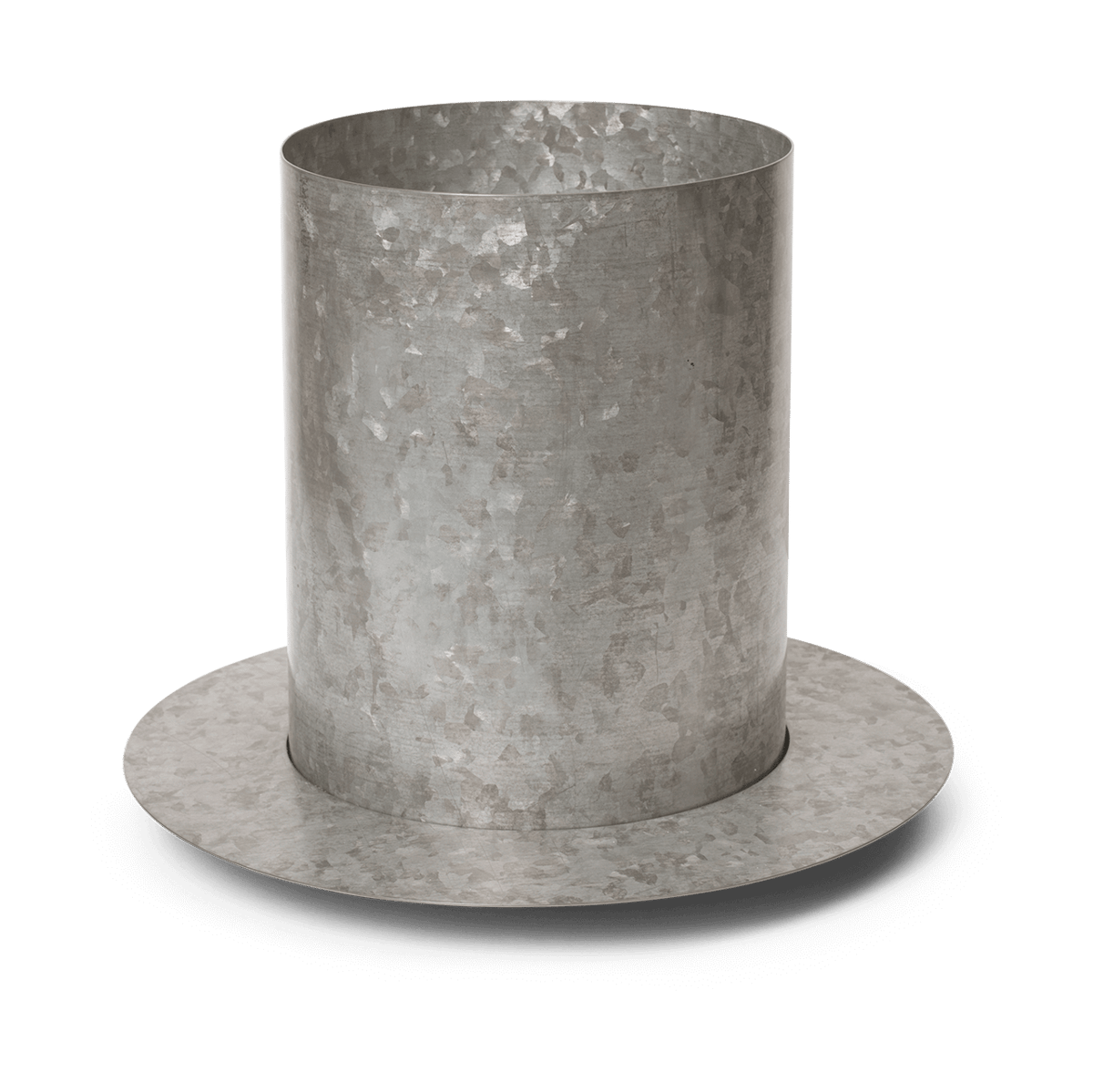 ferm LIVING Auran urtepotte medium 26,6 cm Galvanized iron