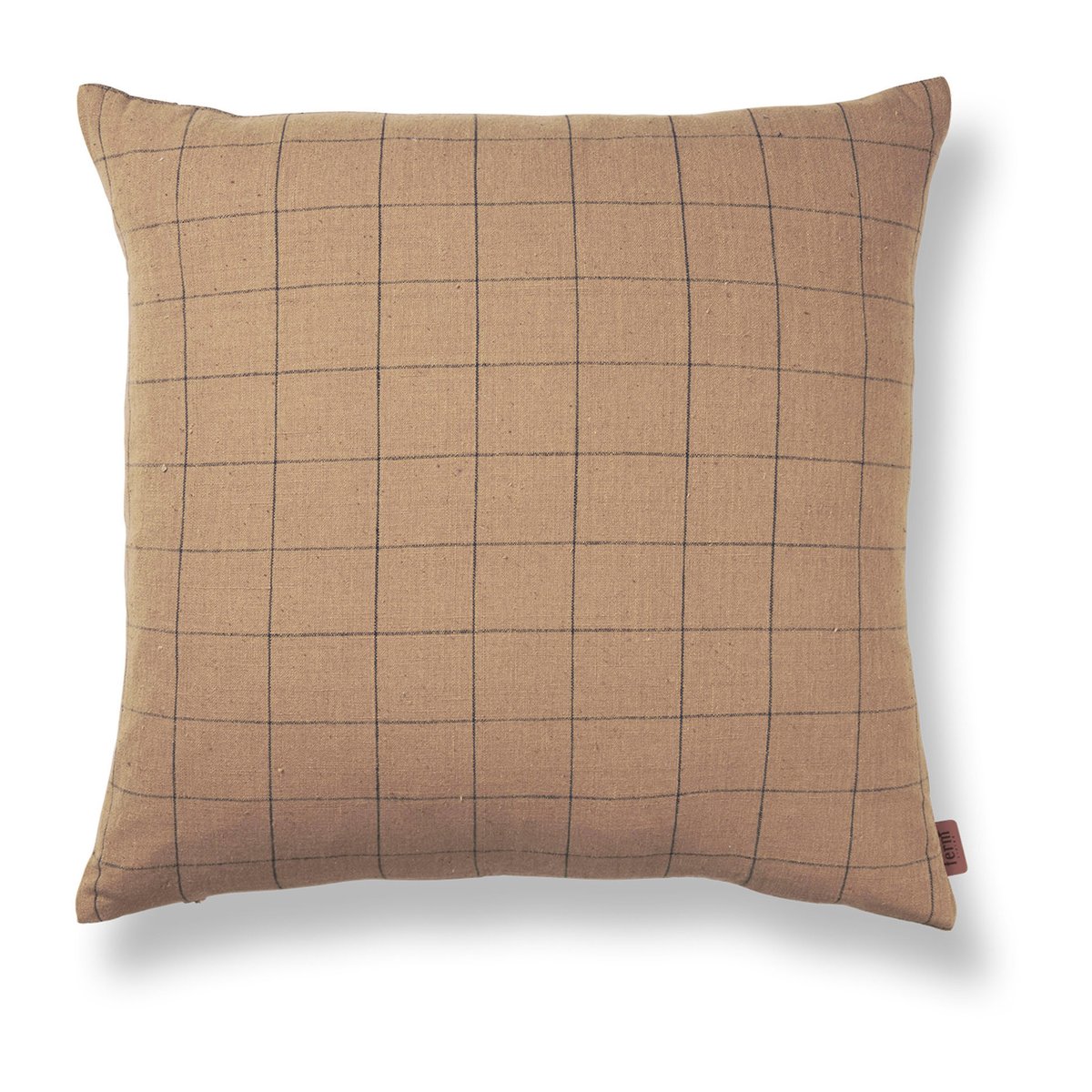 ferm LIVING Brown pude 50×50 cm Grid