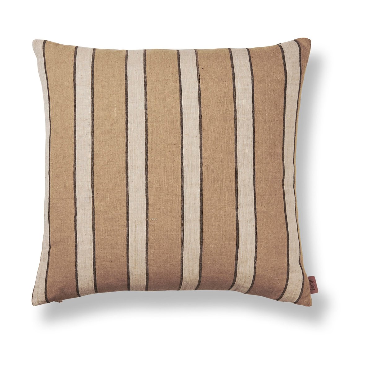 ferm LIVING Brown pude 50×50 cm Stripe