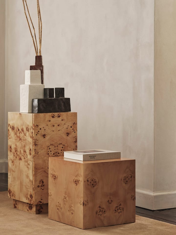 Burl Cube sidebord 40x40 cm, Natural ferm LIVING