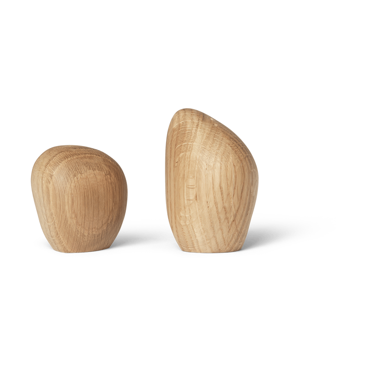 ferm LIVING Cairn salt- og peberkar Oak