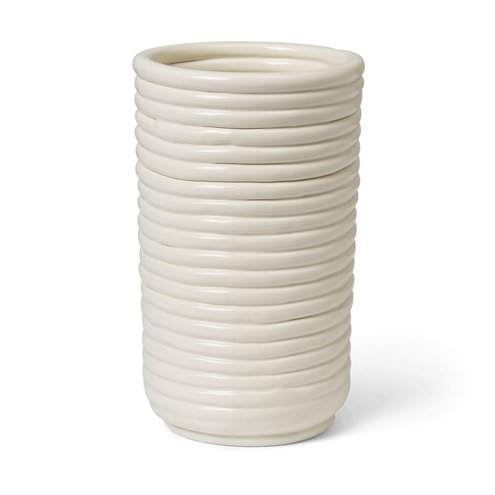 Corduroy vase 21 cm, Off white ferm LIVING