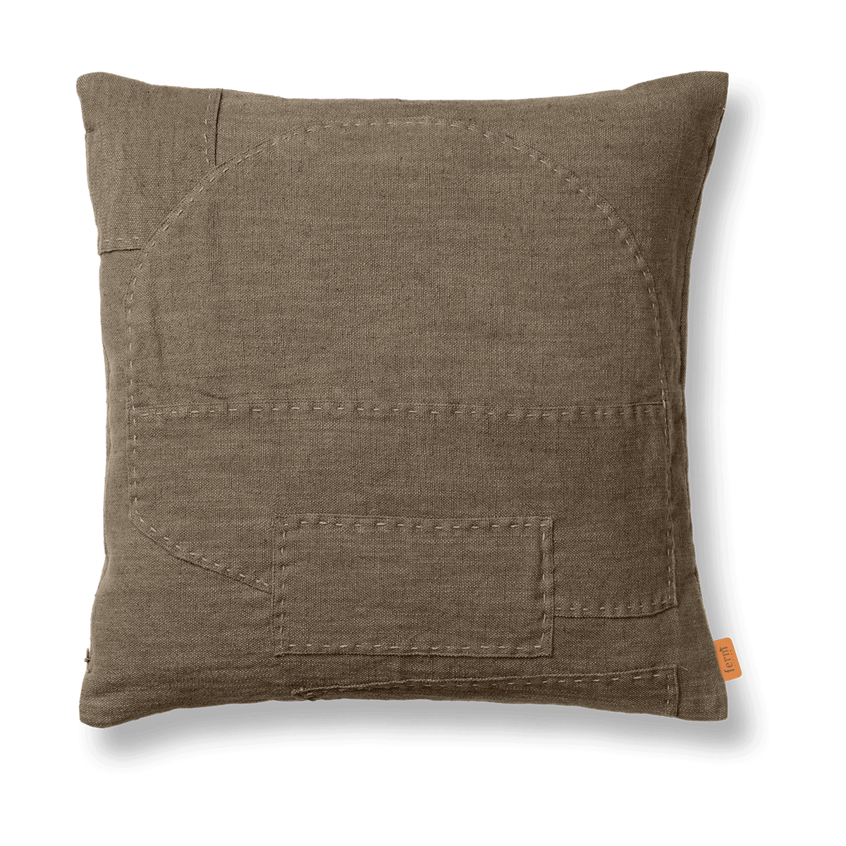 ferm LIVING Darn pudebetræk 50×50 cm Dark Taupe