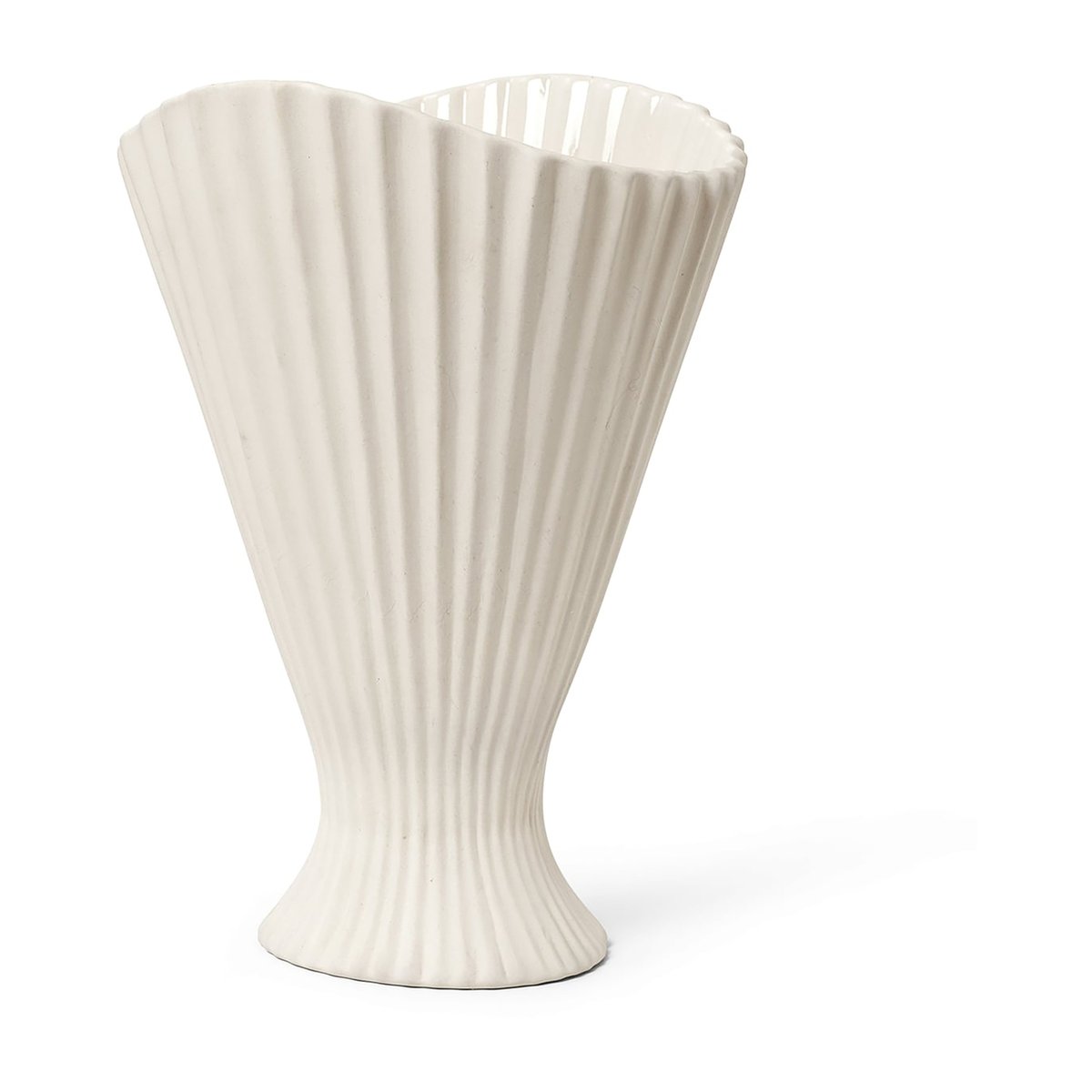 ferm LIVING Fountain vase 30,5 cm Offwhite