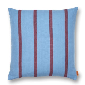 Grand pude 50x50 cm - Faded blue-burgundy - ferm LIVING