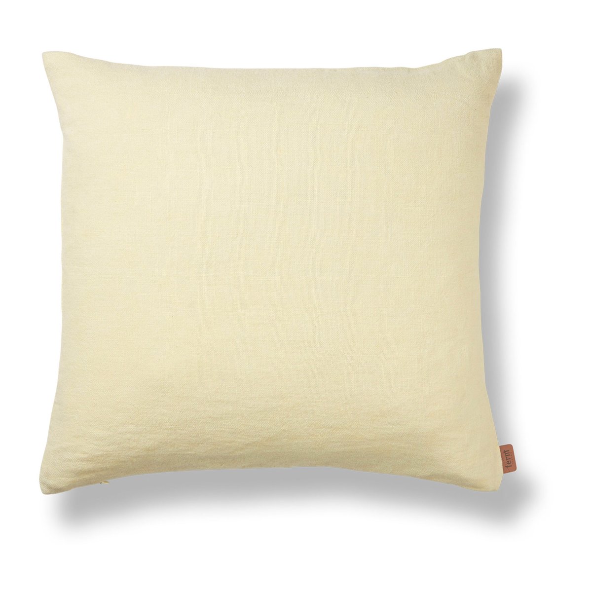 ferm LIVING Heavy Linen pude 50×50 cm Lemon