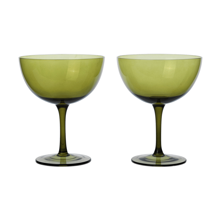 Host cocktailglas 24 cl 2-pak - Moss green - Ferm LIVING