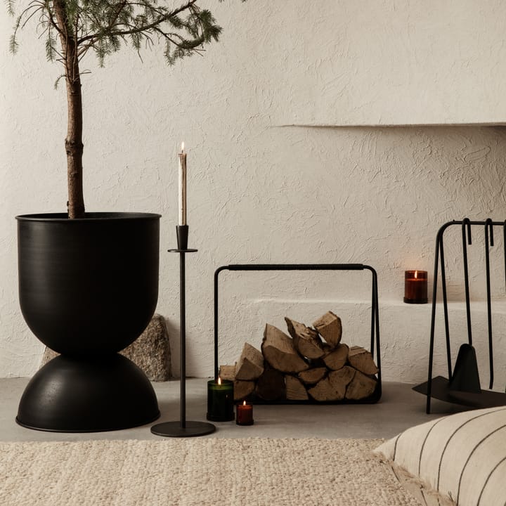 Hourglass krukke stor �Ø50 cm, Sort-mørkegrå ferm LIVING