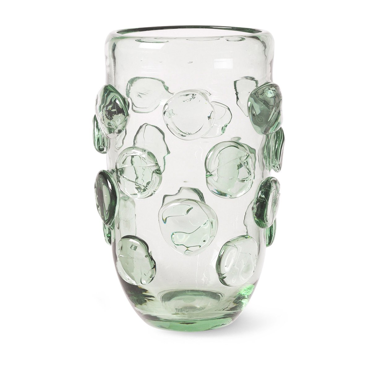 ferm LIVING Lump vase Ø17×25 cm Recycled clear