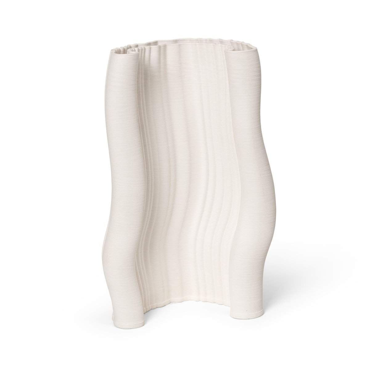 ferm LIVING Moire vase 19×30 cm Offwhite