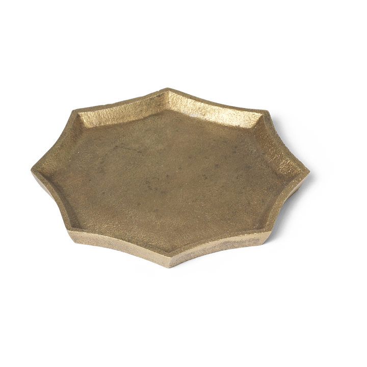 Otte dekorationsbakke 9,5x9,5 cm, Brass finish ferm LIVING