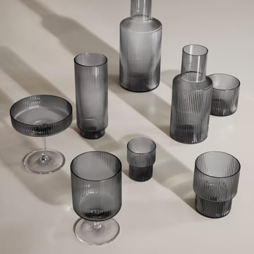 Ripple champagneglas 2-pak - smoked grey - ferm LIVING