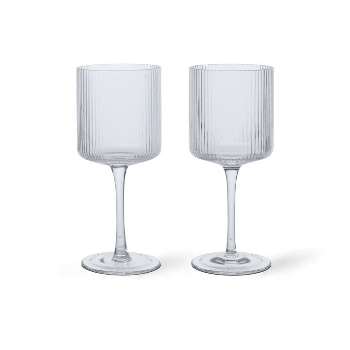 Ripple hvidvinsglas 26 cl 2-pak, Clear ferm LIVING