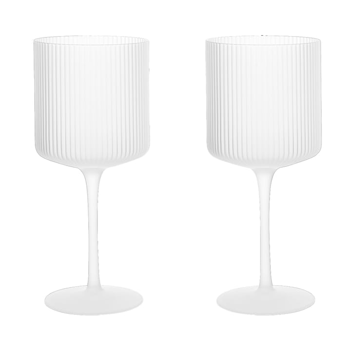 Ripple rødvinsglas 32,5 cl 2-pak, Frosted ferm LIVING