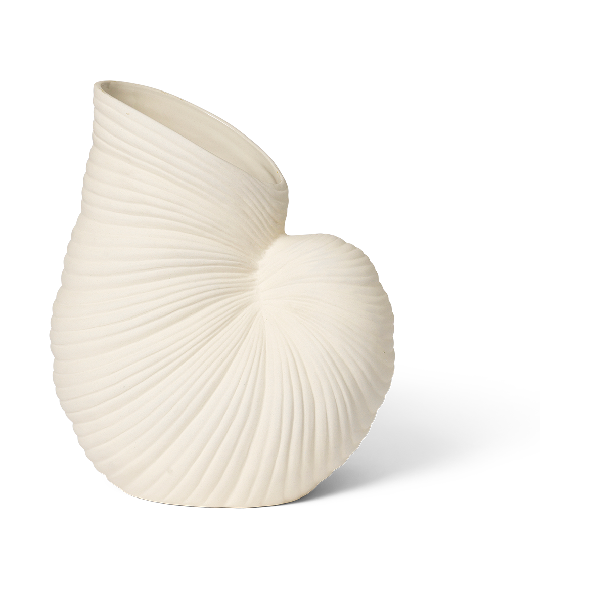 ferm LIVING Shell vase Off white