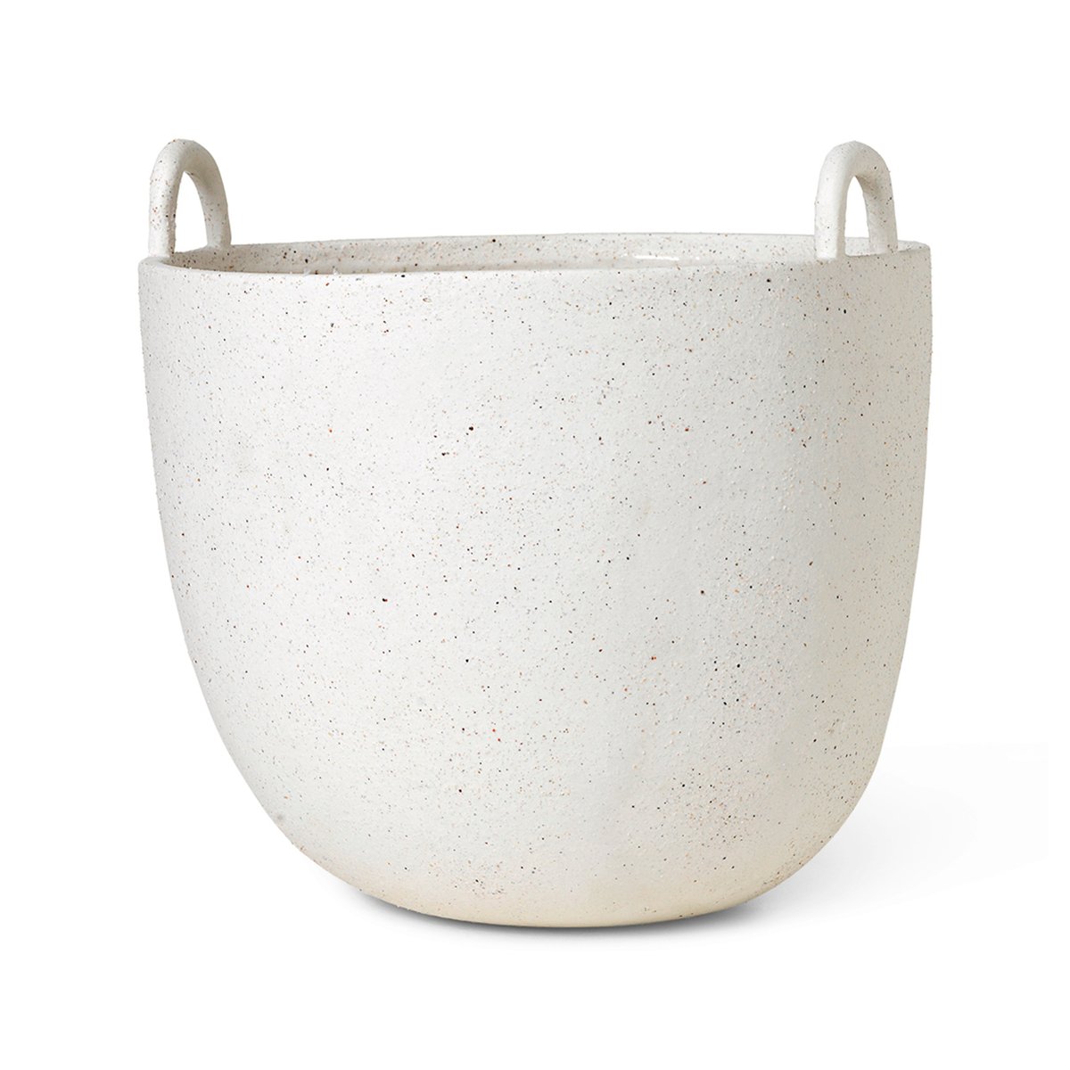 ferm LIVING Speckle krukke Ø30 cm Offwhite