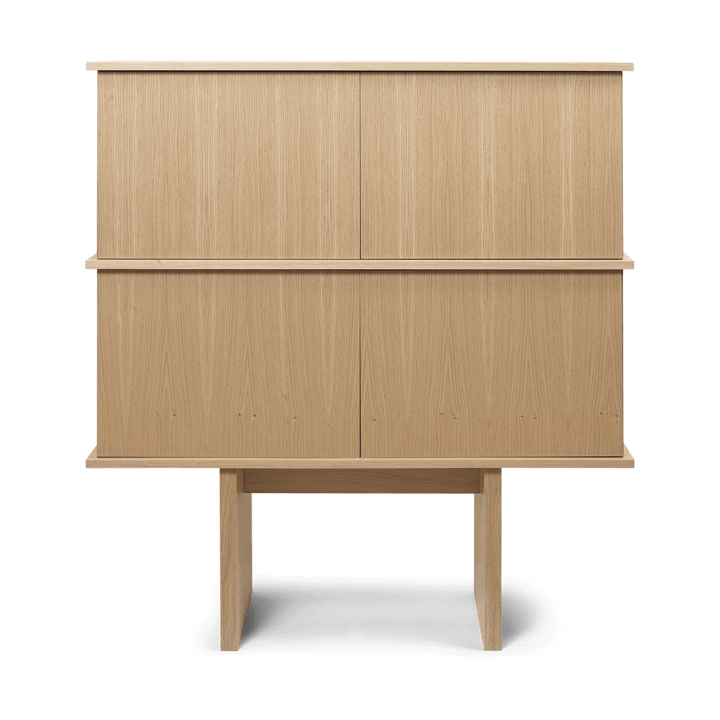 Stilt sideboard double 109x100 cm - Natural oak - Ferm Living