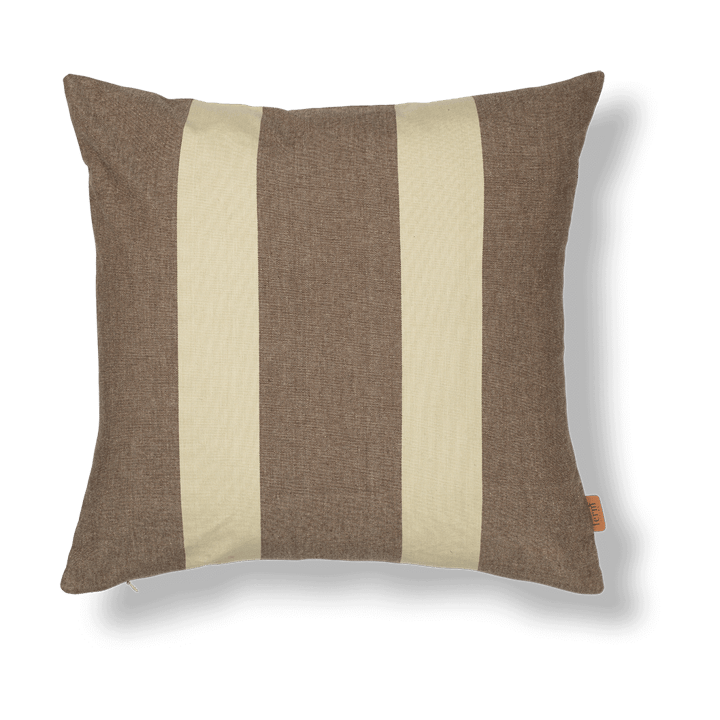 Strand outdoor pudebetræk 50x50 cm, Carob brown-parchment ferm LIVING