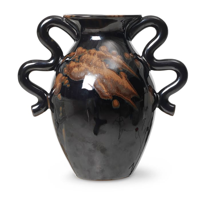 Verso vase 27 cm, Black/Brown ferm LIVING