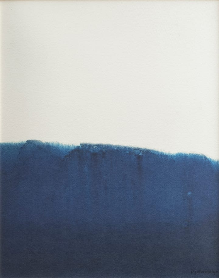 Dyeforindigo ocean 1 plakat 40x50 cm
, Blå/Hvid Fine Little Day