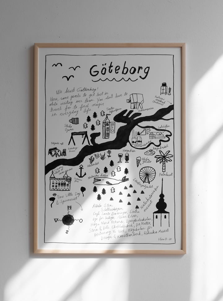 Göteborg plakat, 50x70 cm Fine Little Day