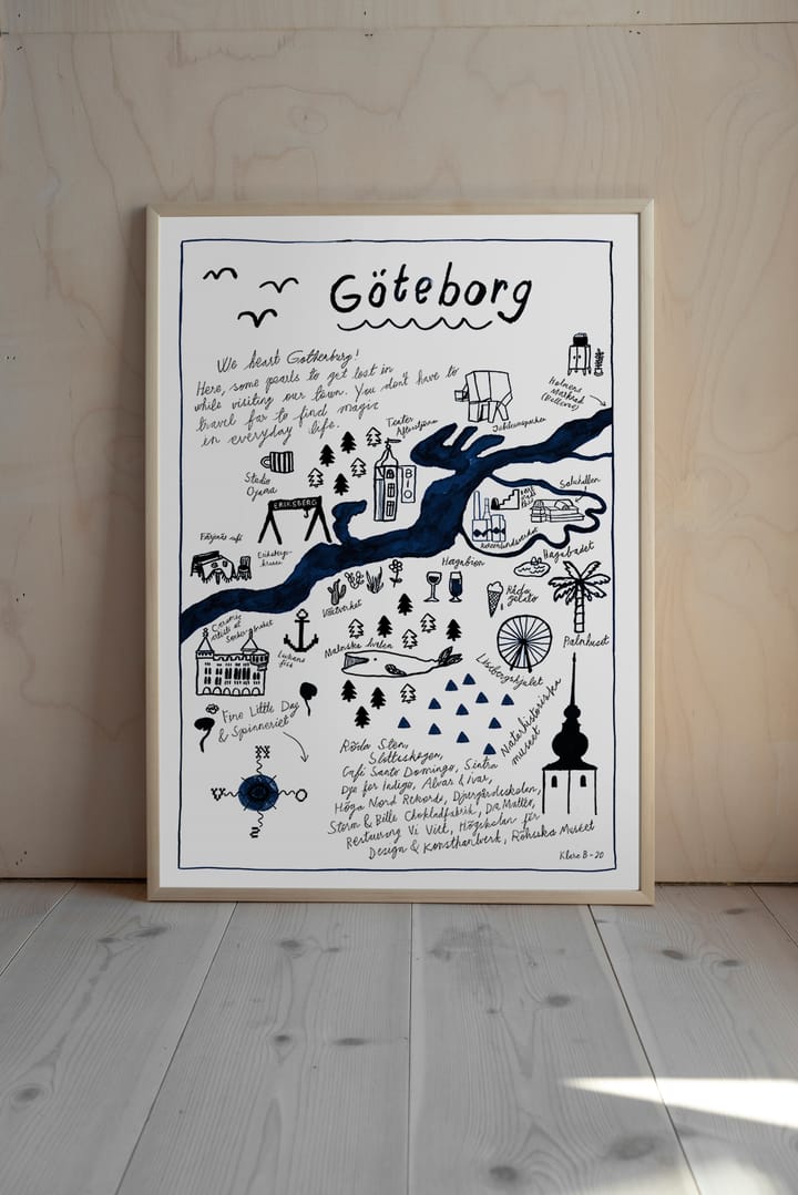 Göteborg plakat, 50x70 cm Fine Little Day