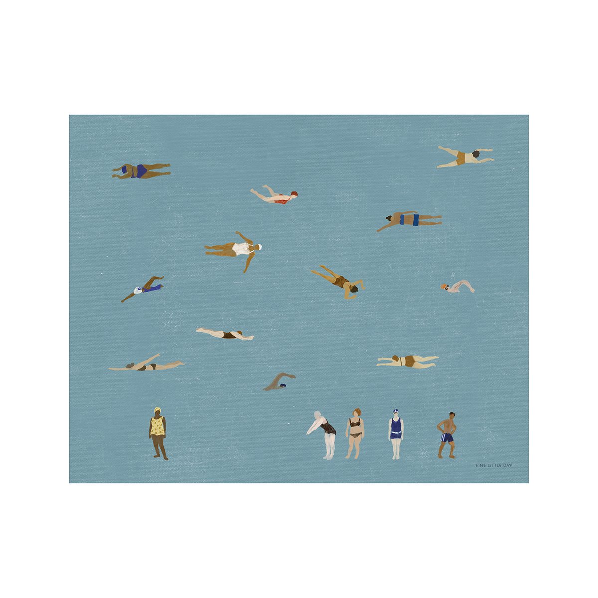 Fine Little Day Swimmers plakat 40×50 cm