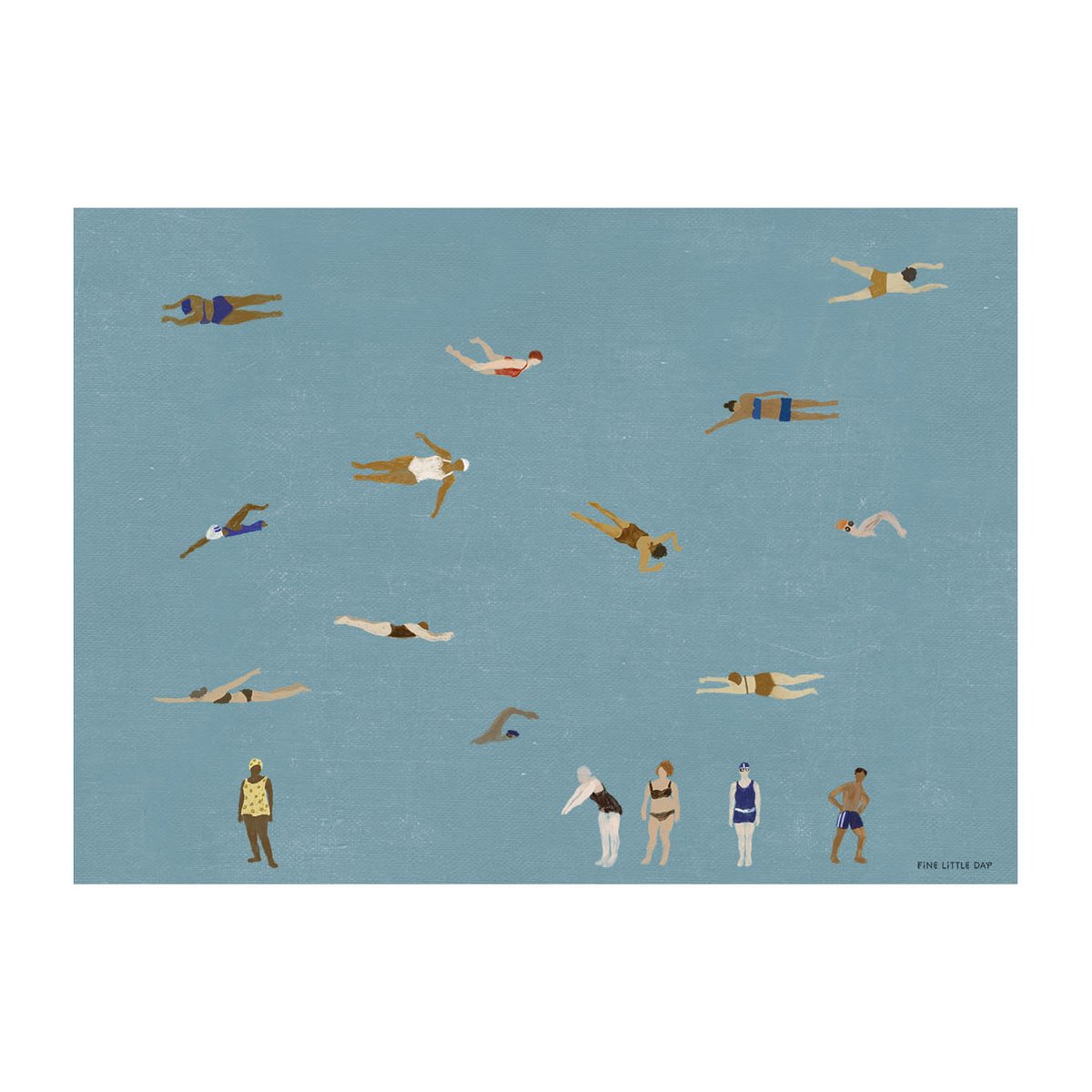 Fine Little Day Swimmers plakat 50×70 cm