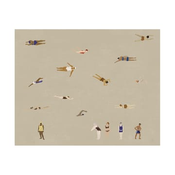 Swimmers plakat - Beige, 40x50 cm - Fine Little Day