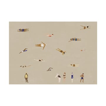 Swimmers plakat - Beige, 50x70 cm - Fine Little Day