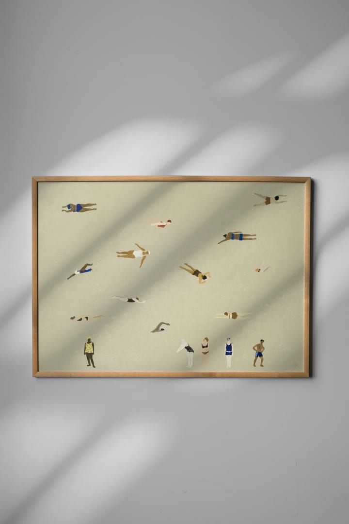 Swimmers plakat, Beige, 50x70 cm Fine Little Day