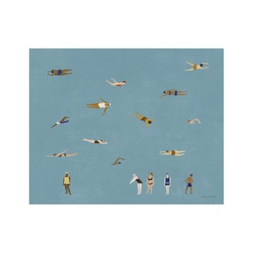 Swimmers plakat - Blue, 40x50 cm - Fine Little Day