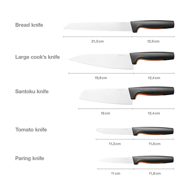 Functional Form knivsæt stort, 5 dele Fiskars