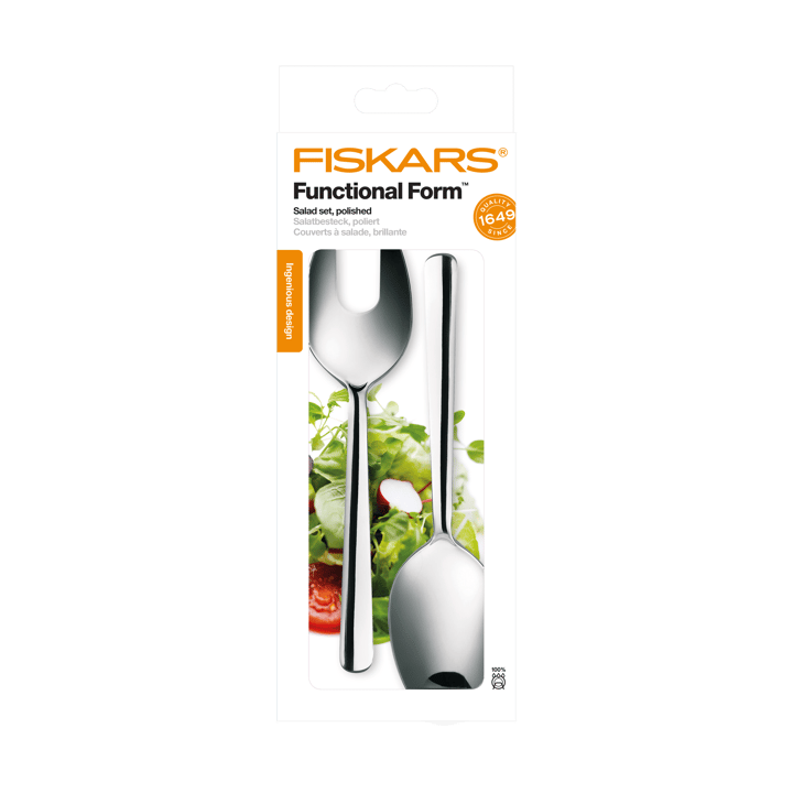 Functional Form salatbestik 2 dele, Blank Fiskars