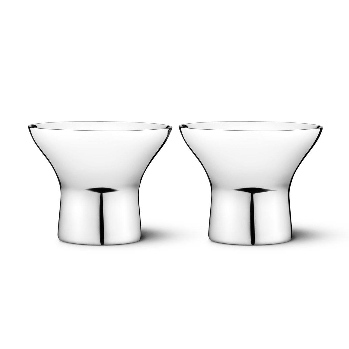 Georg Jensen Alfredo æggebæger 2 stk 5 cm