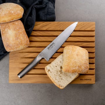 Global G-22R brødkniv 20 cm savtakket - Rustfrit stål - Global