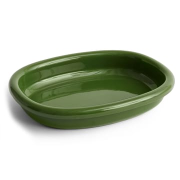 Barro ovalt serveringsfad large 27x36 cm - Green - HAY