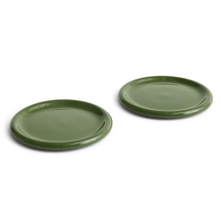 Barro tallerken Ø24 cm 2-pak - Green - HAY