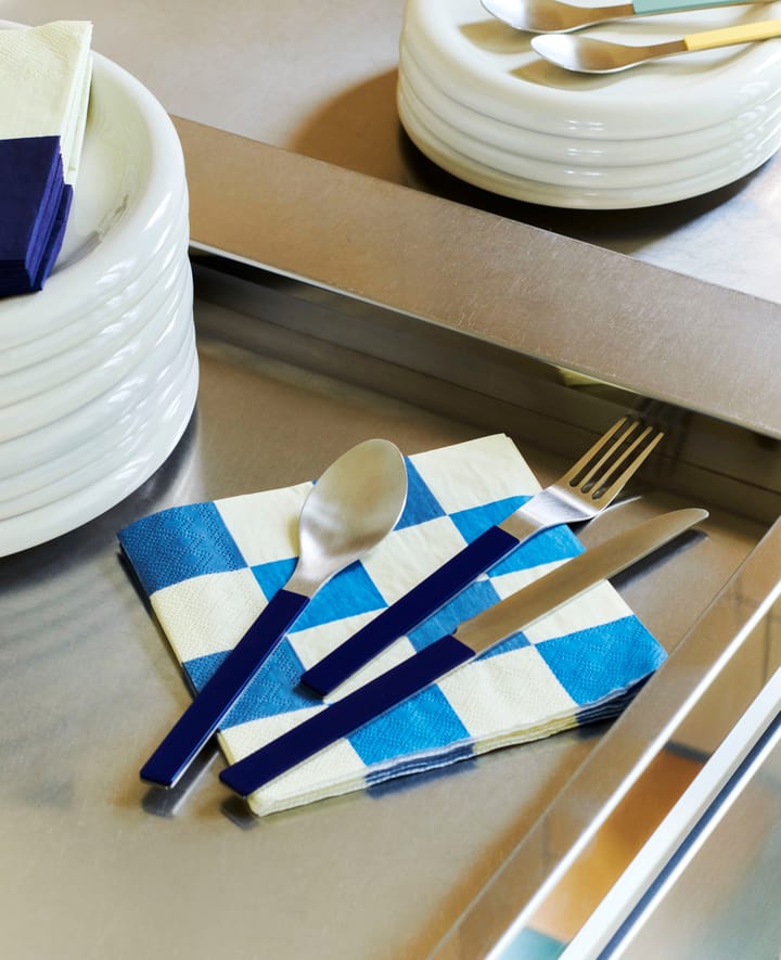 Pattern Dinner Check servietter 40x40 cm 20-pak, Off white-blues M HAY