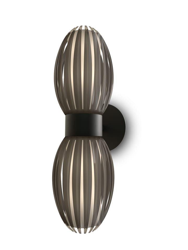 Tentacle væglampe duo 34 cm, Sort/Røgfarvet Herstal