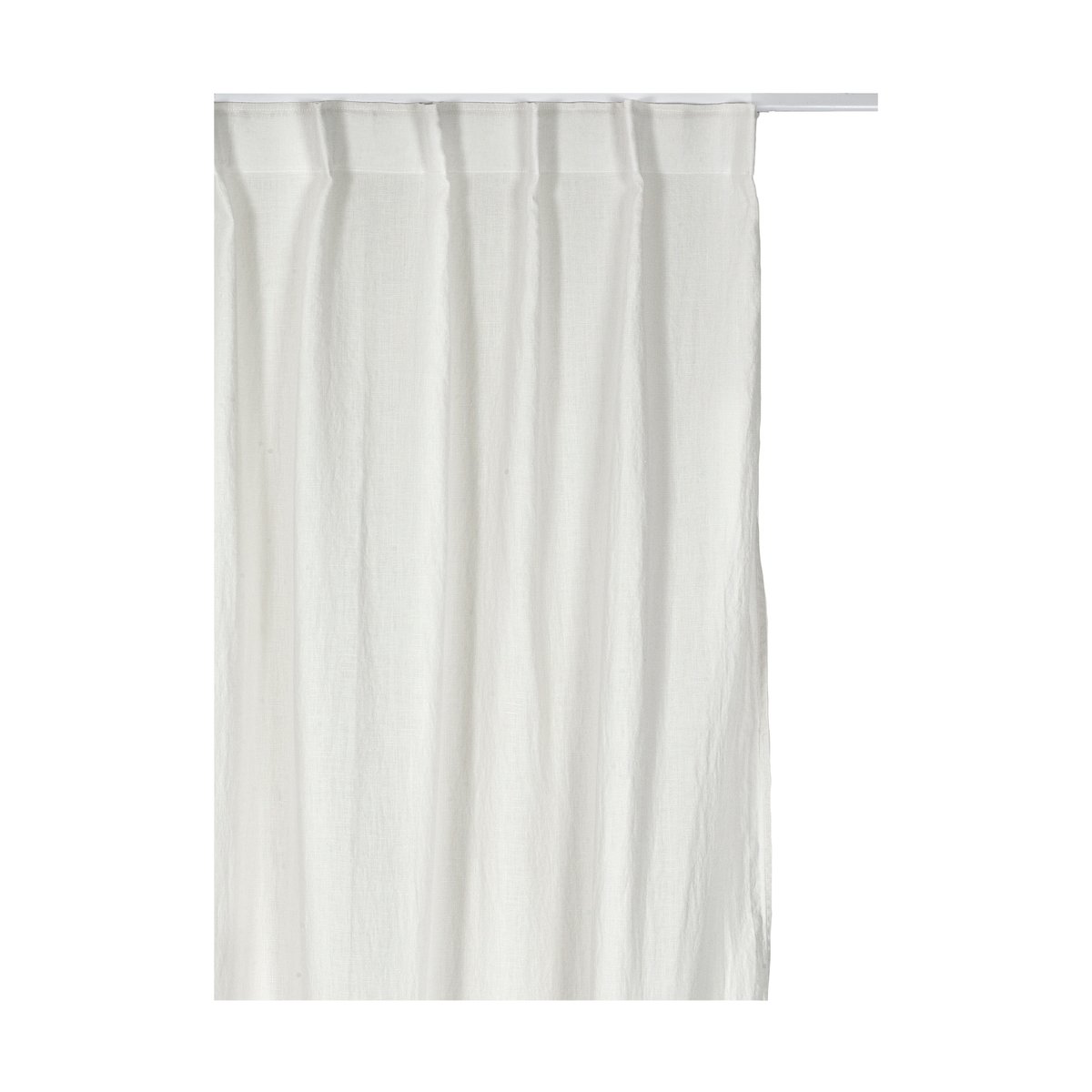 Himla Sunshine gardin med rynkebånd 140×250 cm Fog (beige)