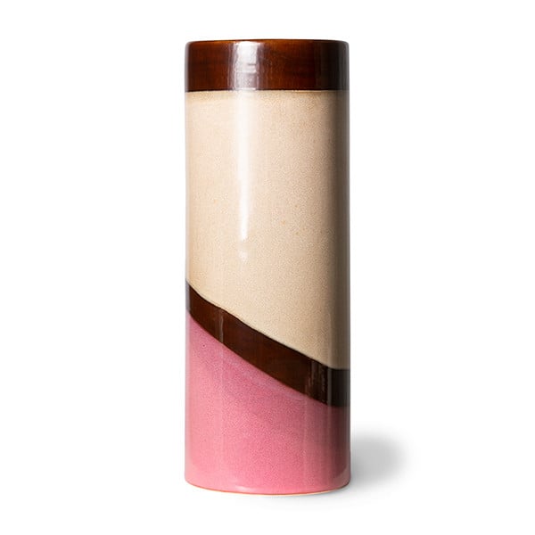 HKliving 70s keramik vase L Ø9,5×25 cm Dunes