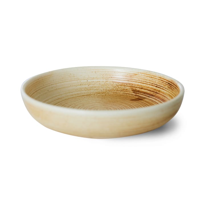 Home Chef dyb tallerken large Ø21,5 cm, Rustic cream/Brown HKliving