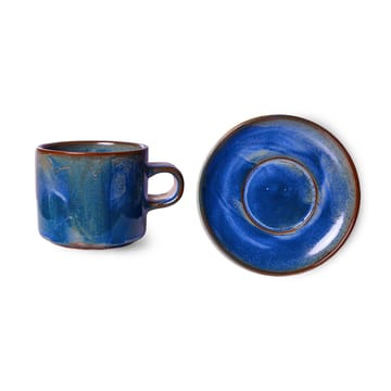 Home Chef kop med underkop 22 cl - Rustic blue - HKliving