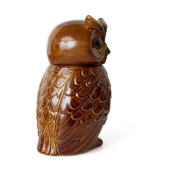 Keramisk owl opbevaringskrukke - Roasted - HKliving