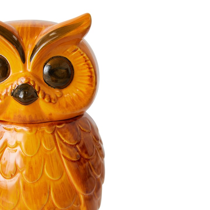 Keramisk owl opbevaringskrukke, Tangerine HKliving