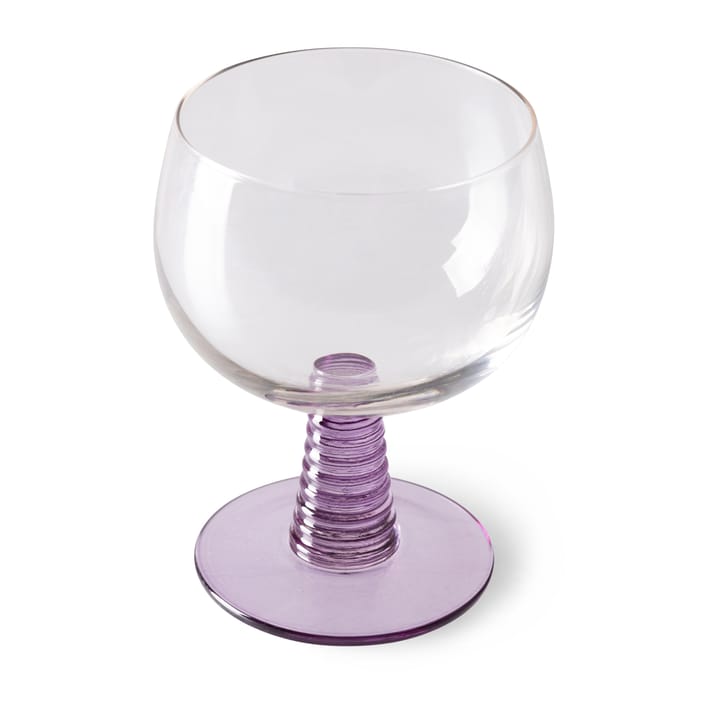 Swirl vinglas lavt, Purple HKliving